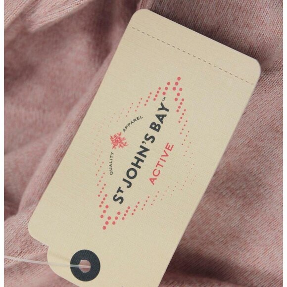 St John's Bay Active Women's Long-Sleeve Knit Top Peach Size M NWT - Picture 7 of 7